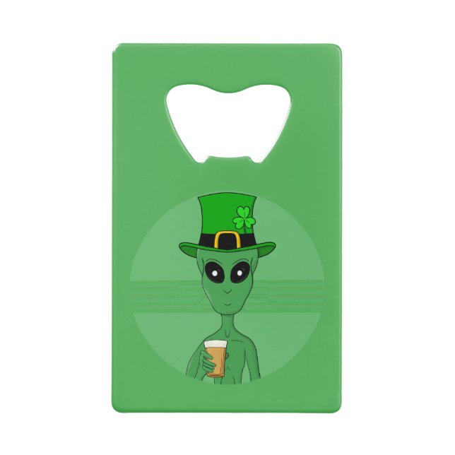 Abrebotellas De Tarjeta De Crédito Un extranjero de St. Patrick (Anverso)