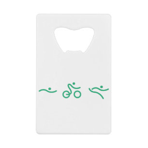 Abrebotellas De Tarjeta De Crédito Un gran regalo de Triatlón para tu amigo o familia