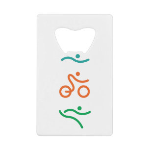 Abrebotellas De Tarjeta De Crédito Un gran regalo de Triatlón para tu amigo o familia