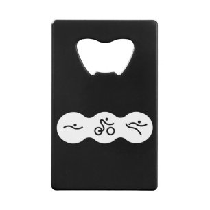 Abrebotellas De Tarjeta De Crédito Un gran regalo de Triatlón para tu amigo o familia