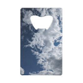Abrebotellas De Tarjeta De Crédito Un lado de nubes