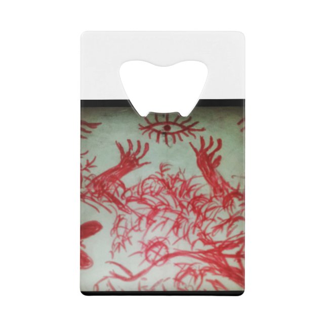 Abrebotellas De Tarjeta De Crédito un ojo que crees (Anverso)