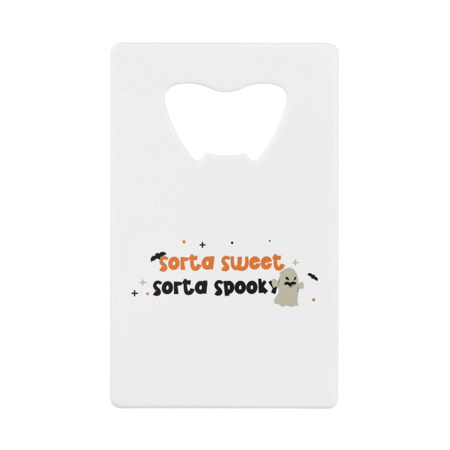 Abrebotellas De Tarjeta De Crédito Un Poco Dulce Un Poco Tenebroso (Anverso)