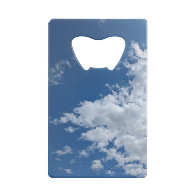 Abrebotellas De Tarjeta De Crédito Un triángulo de nubes (Anverso)