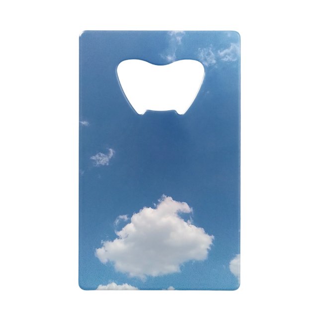 Abrebotellas De Tarjeta De Crédito Una única nube (Anverso)