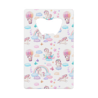 Abrebotellas De Tarjeta De Crédito Unicornios