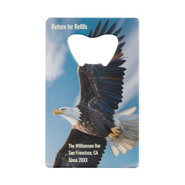 Abrebotellas De Tarjeta De Crédito United States Semiquincentennial Eagle (1776–2026) (Reverso)