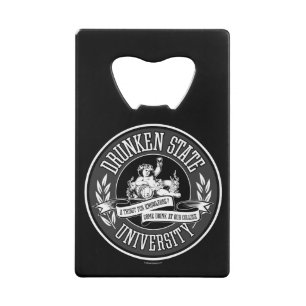 Abrebotellas De Tarjeta De Crédito Universidad de estado borracha