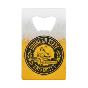 Abrebotellas De Tarjeta De Crédito Universidad Estatal de Drunken