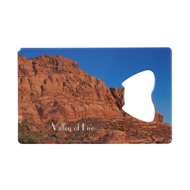 Abrebotellas De Tarjeta De Crédito Valle del Fuego (Anverso (Horizontal))