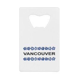 Abrebotellas De Tarjeta De Crédito Vancouver Aloha Bandas Azul Luz-Color