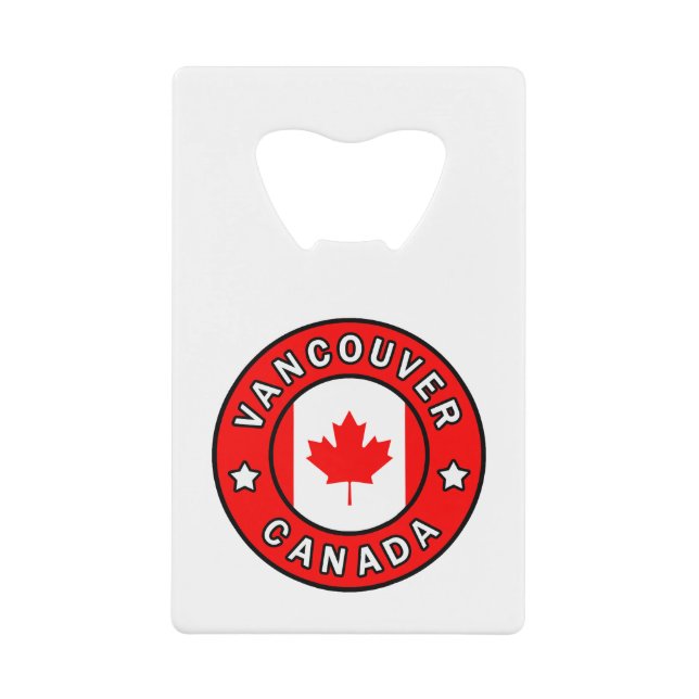 Abrebotellas De Tarjeta De Crédito Vancouver Canada (Anverso)
