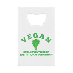 Abrebotellas De Tarjeta De Crédito vegano