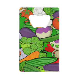 Abrebotellas De Tarjeta De Crédito Verduras mezcladas