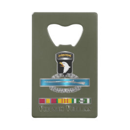 Abrebotellas De Tarjeta De Crédito Veterano de la 101ª División Aerotransportada en V