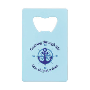 Abrebotellas De Tarjeta De Crédito Vida de crucero náutico