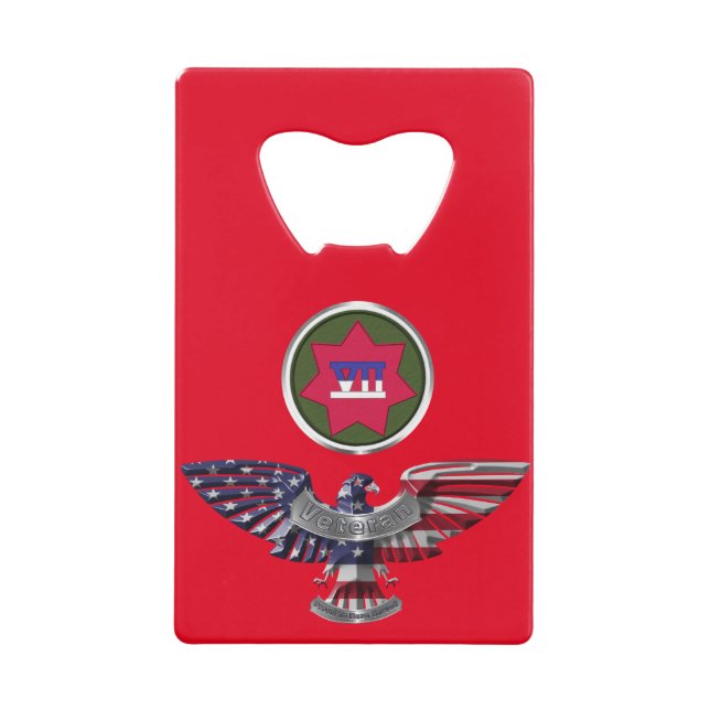 Abrebotellas De Tarjeta De Crédito VII Águila del Cuerpo Armado (Anverso)