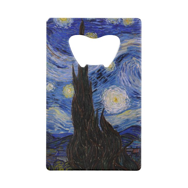 Abrebotellas De Tarjeta De Crédito Vincent Van Gogh - La noche estrellada (Anverso)