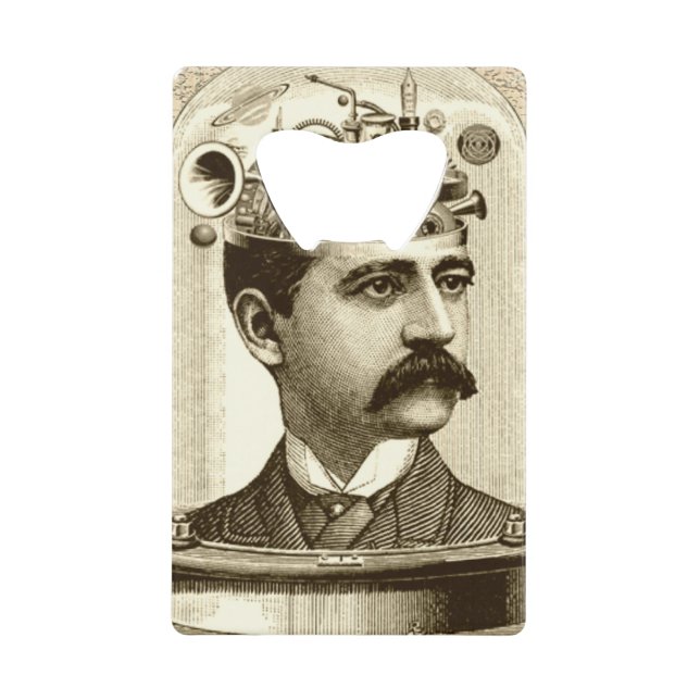 Abrebotellas De Tarjeta De Crédito Vintage de STEAMPUNK (Anverso)