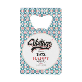 Abrebotellas De Tarjeta De Crédito Vintage desde 1972