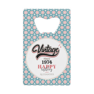 Abrebotellas De Tarjeta De Crédito Vintage desde 1974