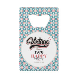 Abrebotellas De Tarjeta De Crédito Vintage desde 1976