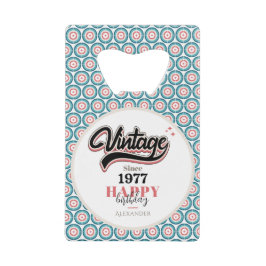 Abrebotellas De Tarjeta De Crédito Vintage desde 1977