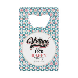 Abrebotellas De Tarjeta De Crédito Vintage desde 1979