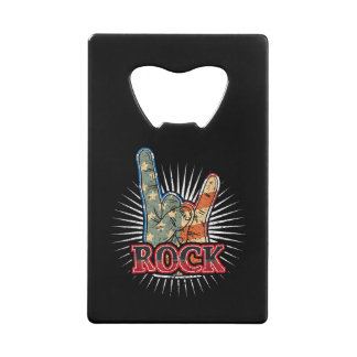 Abrebotellas De Tarjeta De Crédito Vintage USA Rock - Band Concert Poster 70s 80s