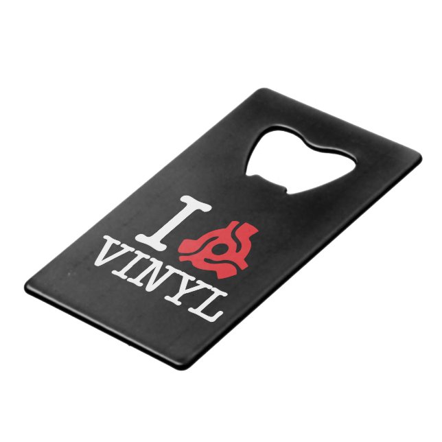 Abrebotellas De Tarjeta De Crédito Vinyl adaptador I 45 (Ángulo frontal)