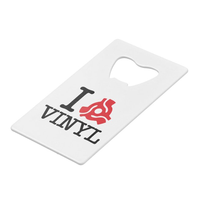 Abrebotellas De Tarjeta De Crédito Vinyl adaptador I 45 (Ángulo frontal)