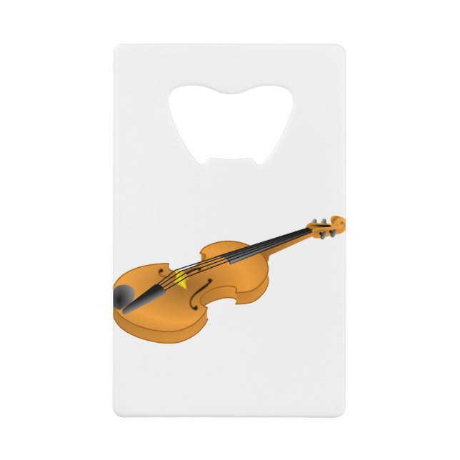 Abrebotellas De Tarjeta De Crédito Violin (Anverso)