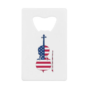 Abrebotellas De Tarjeta De Crédito Violín americano