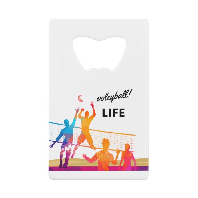 Abrebotellas De Tarjeta De Crédito Voleibol Laife (Anverso)