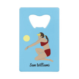 Abrebotellas De Tarjeta De Crédito Voleibol playa