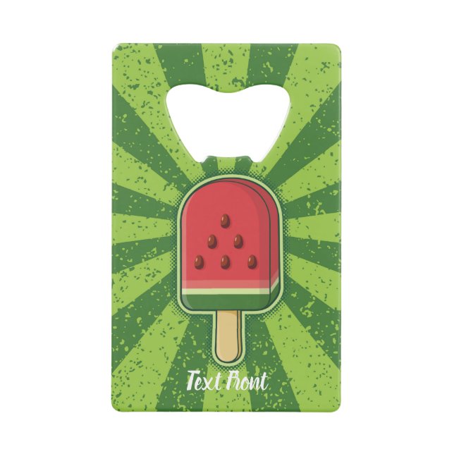 Abrebotellas De Tarjeta De Crédito Watermelon Ice Cream Stick (Anverso)