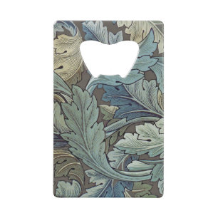 Abrebotellas De Tarjeta De Crédito William Morris Acanthus Sage Flor Flor Botánico