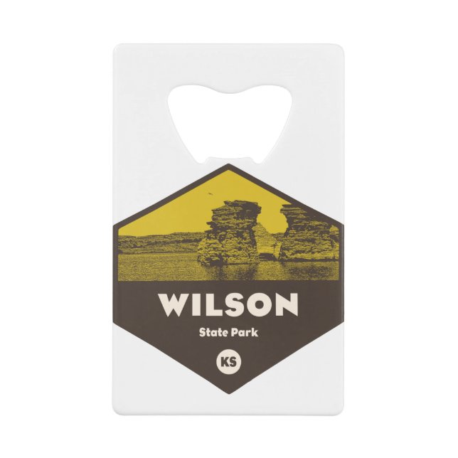Abrebotellas De Tarjeta De Crédito Wilson State Park Kansas (Anverso)