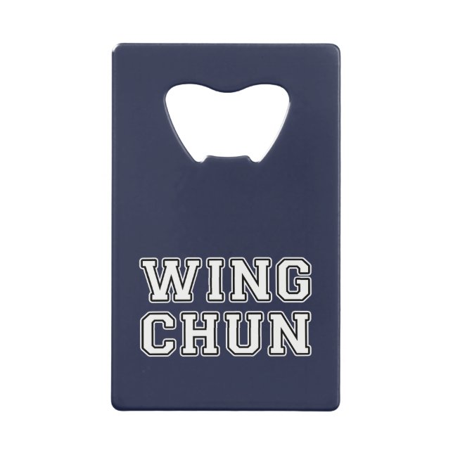 Abrebotellas De Tarjeta De Crédito Wing Chun (Anverso)