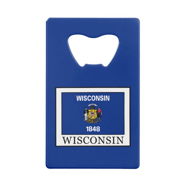 Abrebotellas De Tarjeta De Crédito Wisconsin (Anverso)