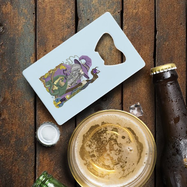 Abrebotellas De Tarjeta De Crédito Wizard Dragon Fantasy Purple (Subido por el creador)