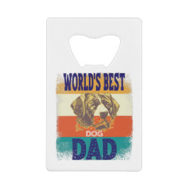 Abrebotellas De Tarjeta De Crédito world's best dog dad