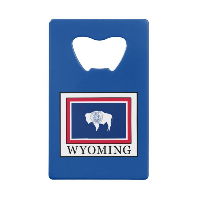 Abrebotellas De Tarjeta De Crédito Wyoming (Anverso)
