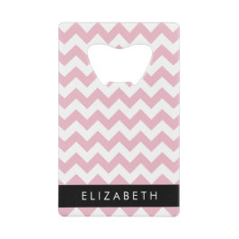 Abrebotellas De Tarjeta De Crédito Zigzag Rosado, Chevron Rosa, Patrón De Ondas, Su N
