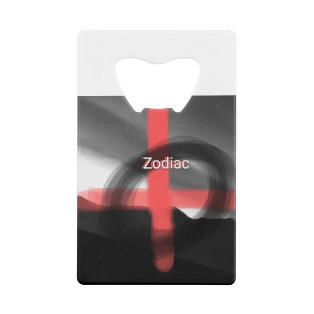 Abrebotellas De Tarjeta De Crédito Zodiac Kills (Anverso)