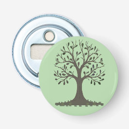 Abrebotellas 🌳 Décapsuleur Magnétique Arbre de Vie Vert Pâle