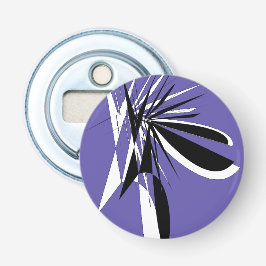 Abrebotellas Décapsuleur Magnétique Violet au Design Graphique 