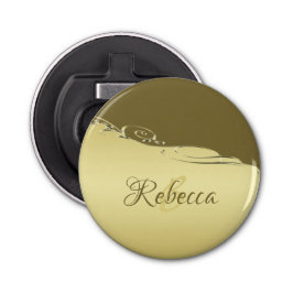 Abrebotellas Decoración metalizado de oro de lujo sobre oro mil