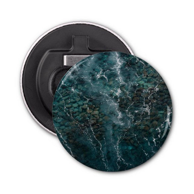 Abrebotellas Deep blue ocean texture (Anverso)