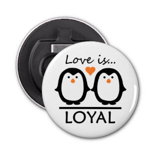 Abrebotellas del amor del pingüino